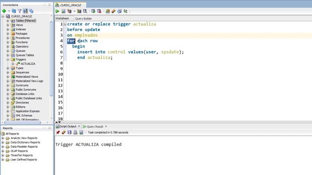 Curso de Oracle PLSQL en español desde cero | TRIGGERS BEFORE UPDATE video(19) смотреть онлайн