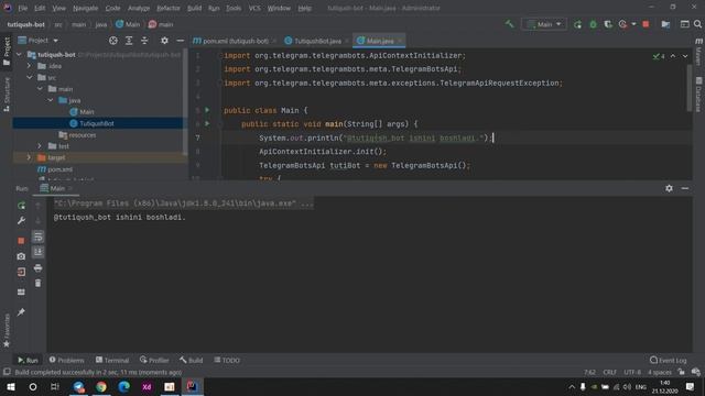 Telegram botni Herokuga deploy qilish (Java) смотреть онлайн