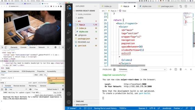Tutorial for Official SwiperJs React Carousel (Swiper Js How To Video) смотреть онлайн