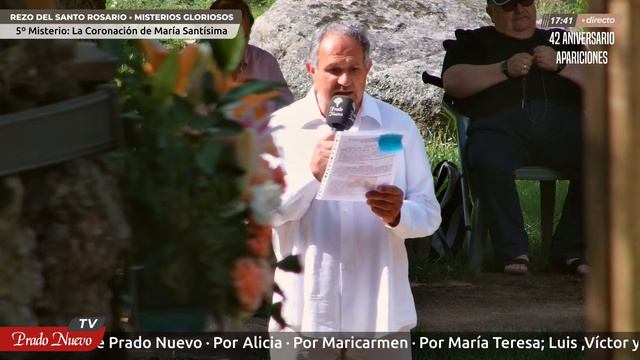 42 Aniversario de las Apariciones de la Virgen en Prado Nuevo: ROSARIO de hoy en DIRECTO a las 17 h смотреть онлайн
