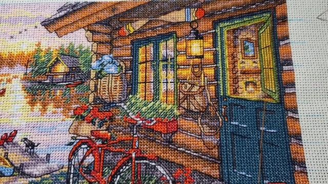 375 #Вышивальные будни/Домик у озера от Dimensions/ФИНИШ/Влог смотреть онлайн