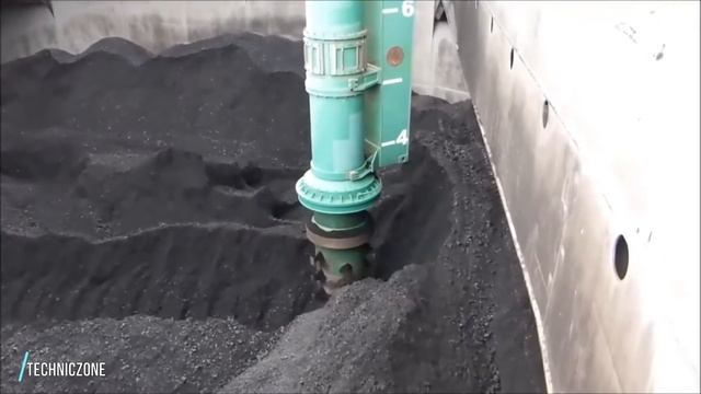 Как разгружают сухогрузы в портах, непрерывная разгрузка судна. смотреть онлайн