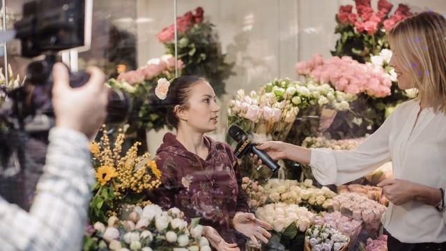 Открытие цветочной лавки "Чайная Роза" 25.11.2015 смотреть онлайн