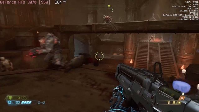 ? NVIDIA GeForce RTX 3070 [Laptop, 95W] - DOOM Eternal gameplay benchmarks (1080p) смотреть онлайн