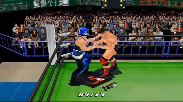 Virtual Pro Wrestling 2 Sims - Shinjiro Ohtani vs. El Samurai смотреть онлайн