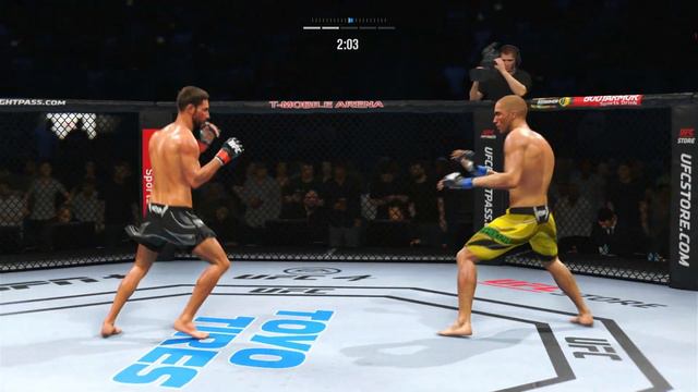 Yair Rodríguez vs Edson Barboza CPU vs CPU UFC 4 смотреть онлайн