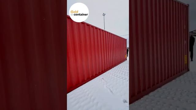 Новый морской контейнер 40 футов красного цвета смотреть онлайн