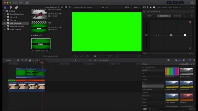 Final Cut Pro X - GTA 5 Wasted Effect смотреть онлайн