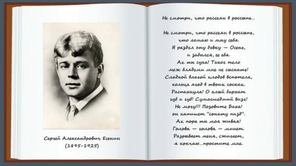 Матерные стихи. С.А.Есенин