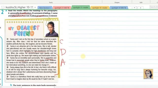 15. Spotlight 11. Unit 1e. Writing Skills