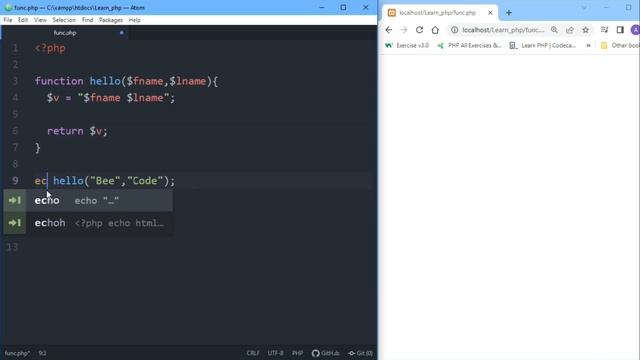 PHP Functions with Returning Value Tutorial in Bangla смотреть онлайн