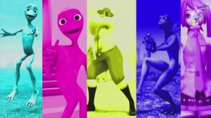 Аниме Девочка vs DAME TU COSITA vs Me Kemaste vs Плохой Санта - Зеленый инопланетянин - танцев