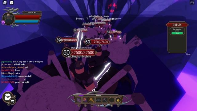 Roblox Knightfall: Inside the dungeon and fighting the spider king смотреть онлайн
