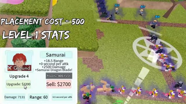 Samurai Showcase | Roblox All Star Tower Defense смотреть онлайн