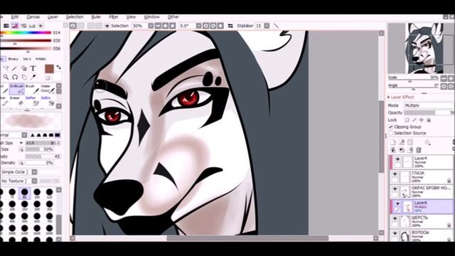 Рисую персонажа Фурри в paint tool SAI смотреть онлайн