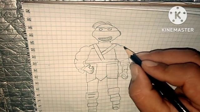 Как нарисовать Черепашку Ниндзя Рафаэля 1 / уроки рисования смотреть онлайн