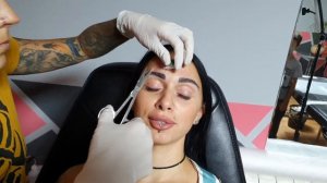 ПИРСИНГ БРОВИ ПРОКОЛ БРОВИ 2 РАЗА