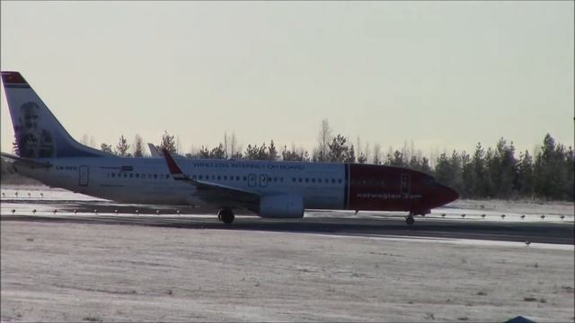 Norwegian Boeing 737-800 Takeoff at Rovaniemi Airport | EFRO смотреть онлайн