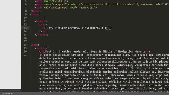 How to Create a Responsive Header Navigation Menu with Centered Logo | Part 1 of 5 смотреть онлайн