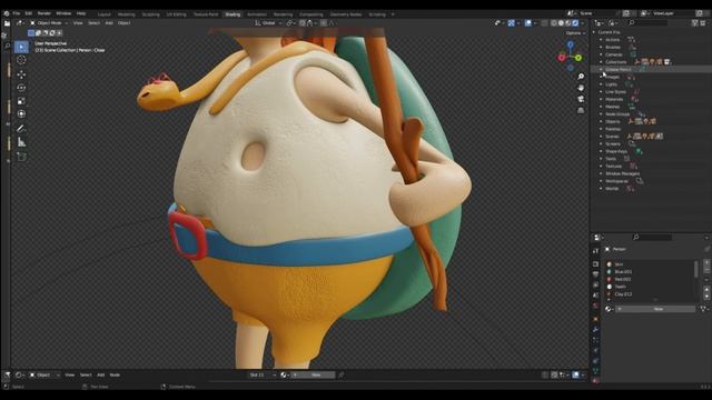 Как удалить ненужный материал из сцены в Blender смотреть онлайн