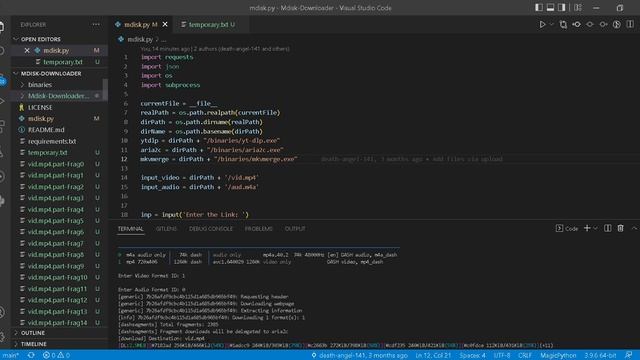 Downloading mdisk.me files using python program on windows... смотреть онлайн