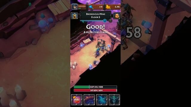 Let's Play - Never Ending Dungeon RPG, Floor 3 - Broken Leg Mine, Elven Archer смотреть онлайн