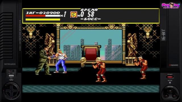 Streets of Rage/Bare Knuckle/Начало, финальный бой и концовка игры [SEGA MD] смотреть онлайн
