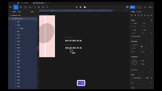 Marquee text slider animation with Figma смотреть онлайн