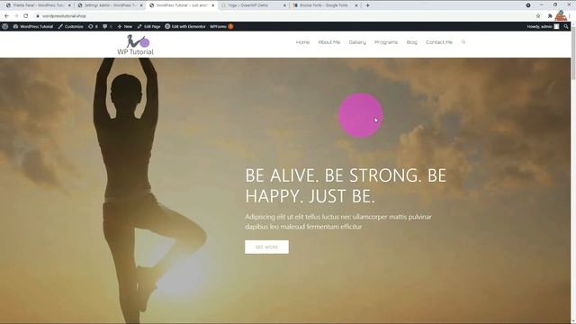 How to make a free sports/yoga website on WordPress. OceanWP theme, Free sticky header plugin. смотреть онлайн