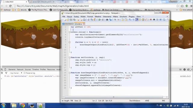 Making of game #2: How to make random generated tile map using JavaScript смотреть онлайн