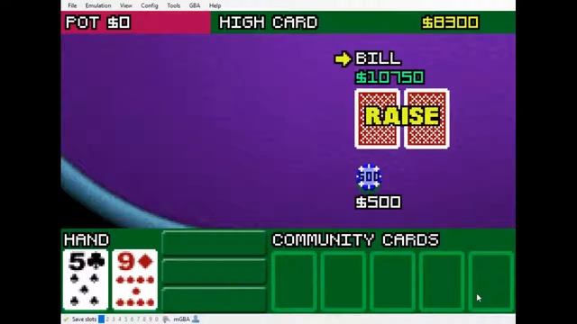 Texas Hold 'Em Poker (GBA) Career Mode Playthrough смотреть онлайн