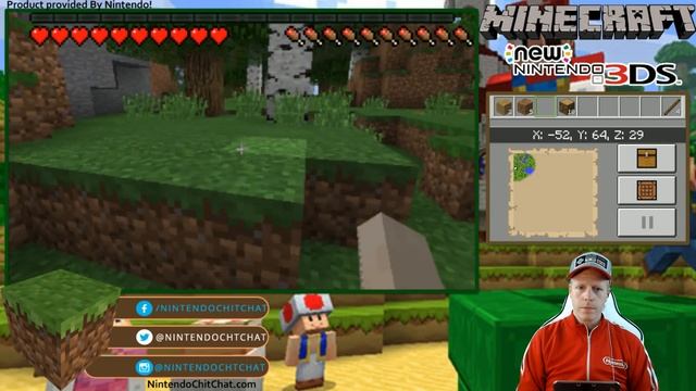 Minecraft on New Nintendo 3DS [Survival EP 01] смотреть онлайн