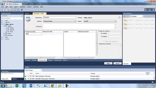 Создание таблиц в СУБД MySQL средствами MySQL Workbanch смотреть онлайн