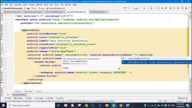 How to set Back Arrow Button on Toolbar | Android App Development for beginners 2020 video#12 смотреть онлайн