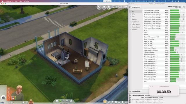 M1 Apple Silicon - Sims 4 Battery Thermals Benchmark Test on MacBook Air 2020 смотреть онлайн