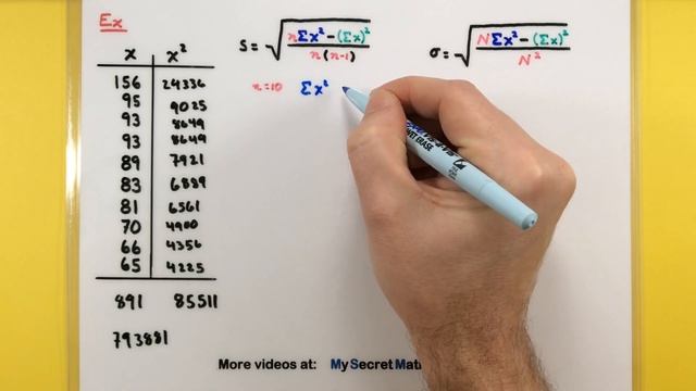 Statistics - How to calculate the standard deviation смотреть онлайн