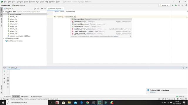 CRUD database MySQL dengan Python : 1(Install mysql connector python di pycharm) смотреть онлайн