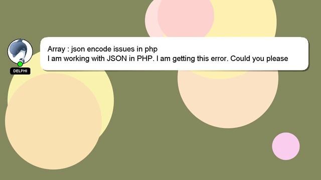 Array : json encode issues in php смотреть онлайн