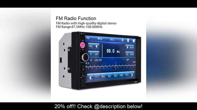 Buy Essgoo 7010B Car Radio 2 Din HD 7" Touch Screen Stereo Bluetooth FM Autoradio Car Multimedia Pl смотреть онлайн