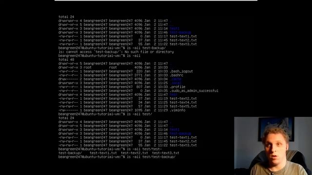 Linux for N00bz - EP3 - Copy/Move/Remove files and folders смотреть онлайн
