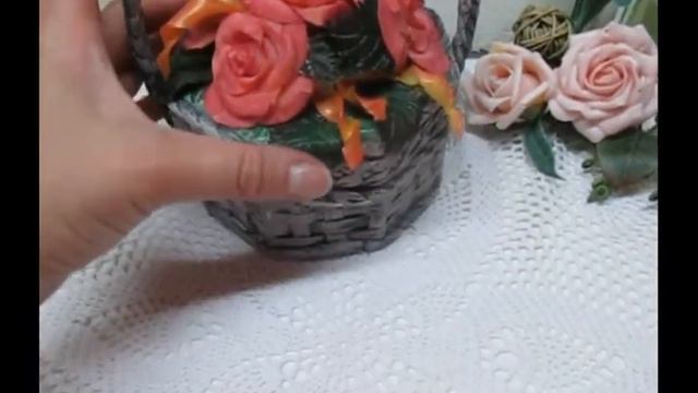 Шкатулка Корзинка роз - 100% ручная работа смотреть онлайн