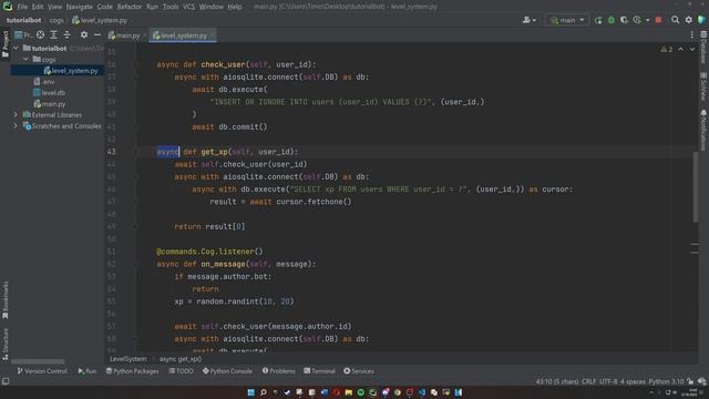 Level-Rollen festlegen (Level System Part 3) - Pycord & SQLite смотреть онлайн