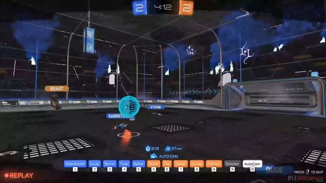 Rocket League Bots Play Heatseeker Tennis