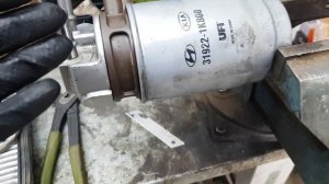 Kia Sportage дизель. Не перетягивайте корпус топливного фильтра при замене!!! Заметки.