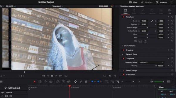 Negative Film Look Effect Overlay in Davinci Resolve