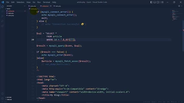Passing Data in the URL Send the Article ID Using the Query String | Web Dev | The Quick Code смотреть онлайн