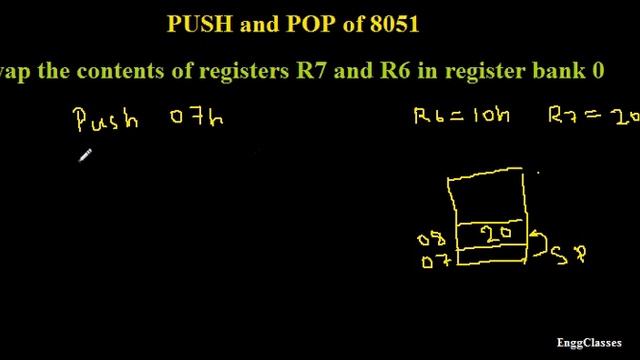 PUSH and POP of Microcontroller 8051 (Example 1) смотреть онлайн