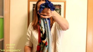 Как завязать платок на шее в виде цветка.МОДНЫЕ ТЕНДЕНЦИИ 2017-2025 года.