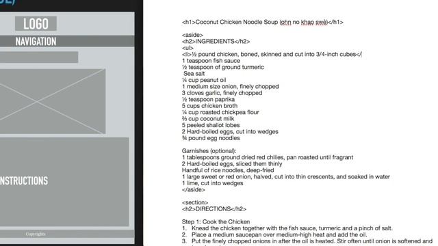 HTML Basics - Recipe Site - Part 2 of 4 (Language: Myanmar) смотреть онлайн