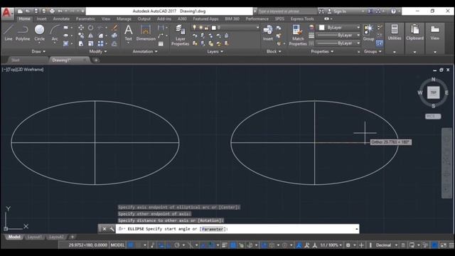 Autocad Dersleri 2019 | Bölüm 7 | Center Elips , Axis Elips ve Eliptical Arc Komutları смотреть онлайн